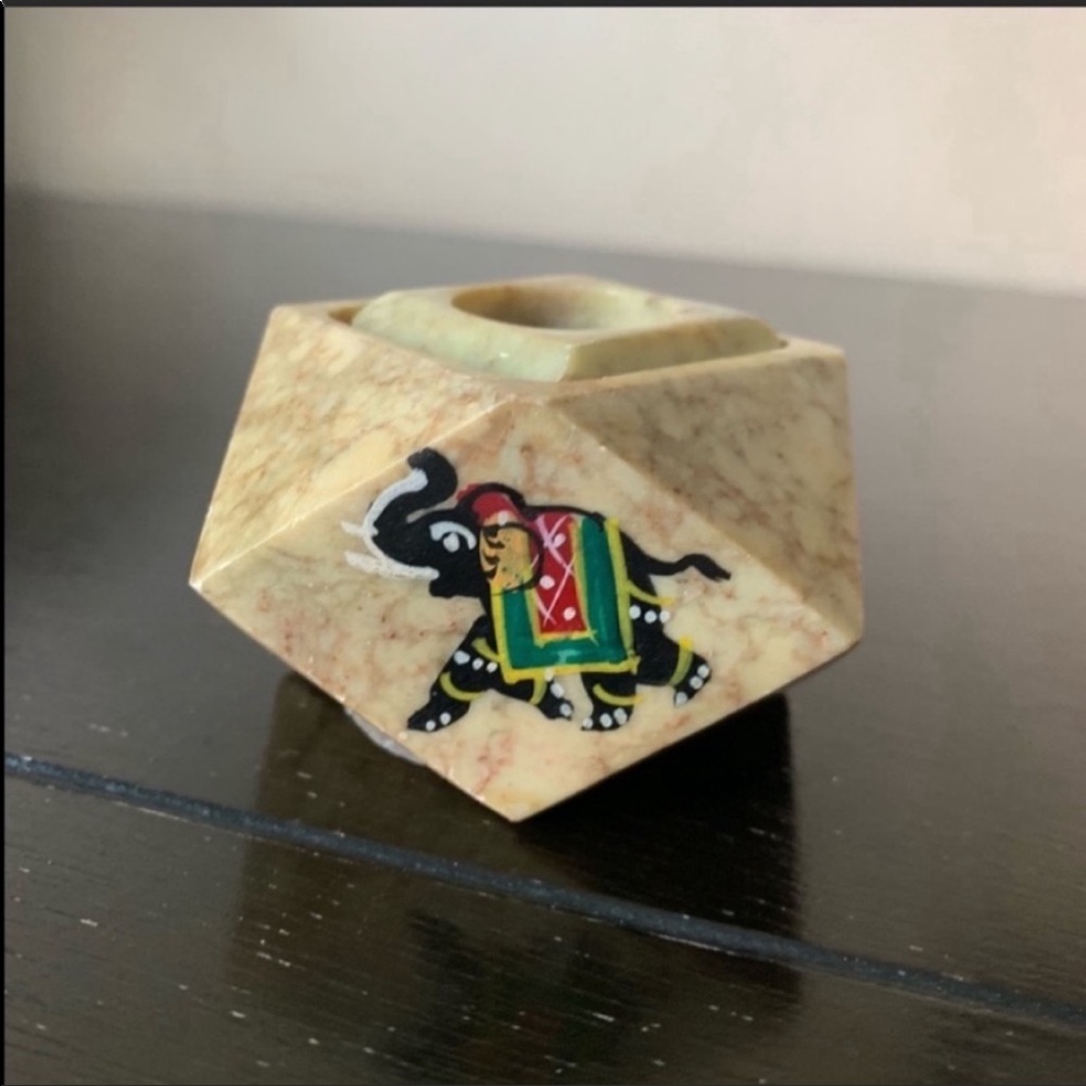 Indian elephant incense holder home decor